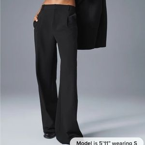 ALO Yoga black wide leg Pursuit Women's Trousers